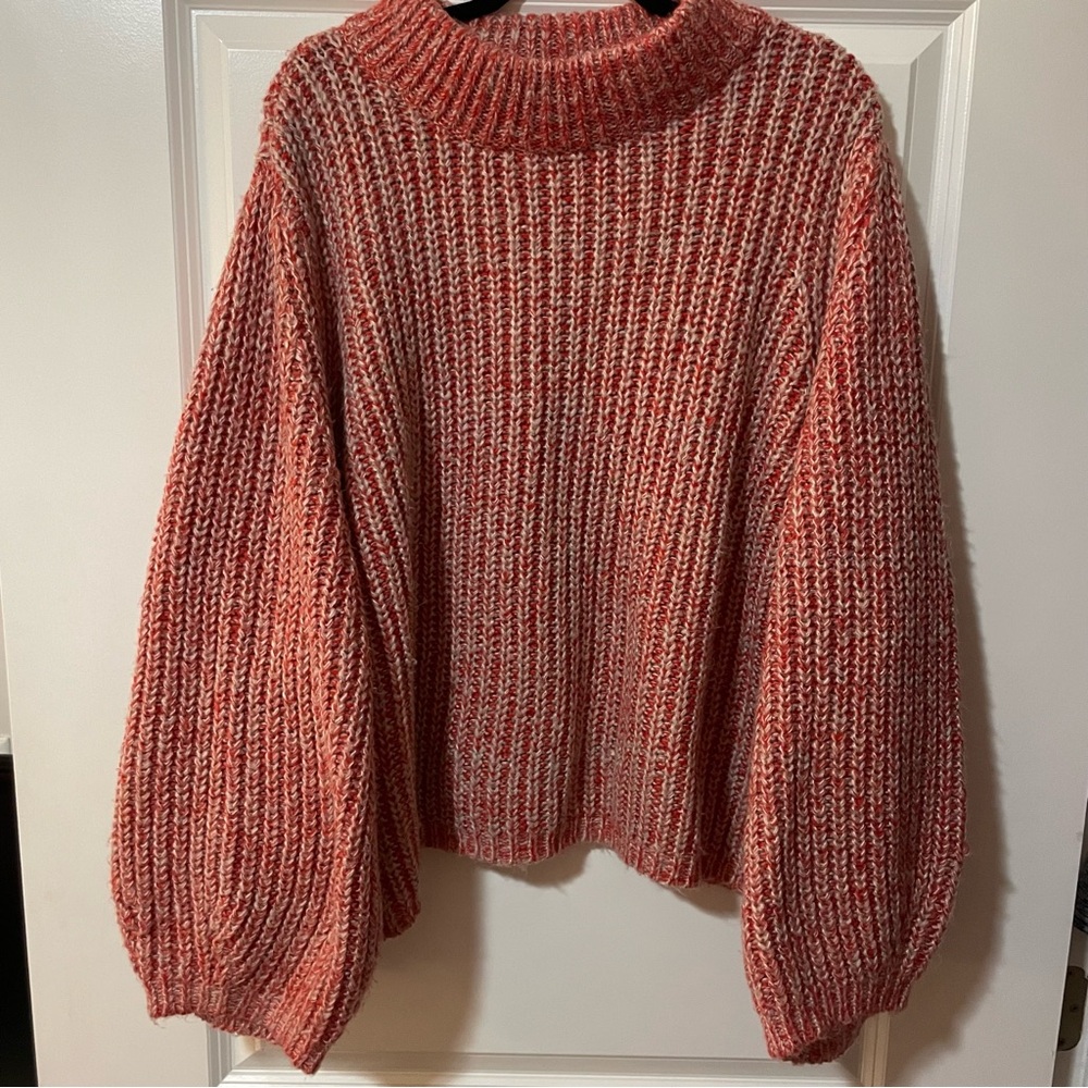 BP RED AND WHITE SWEATER